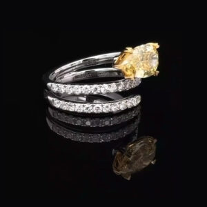 The Caresse Yellow Diamond Ring